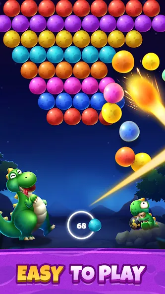 Bubble Shooter Primitive Eggs (Бабл Шутер Примитивные Яйца)  [МОД Много денег] Screenshot 4