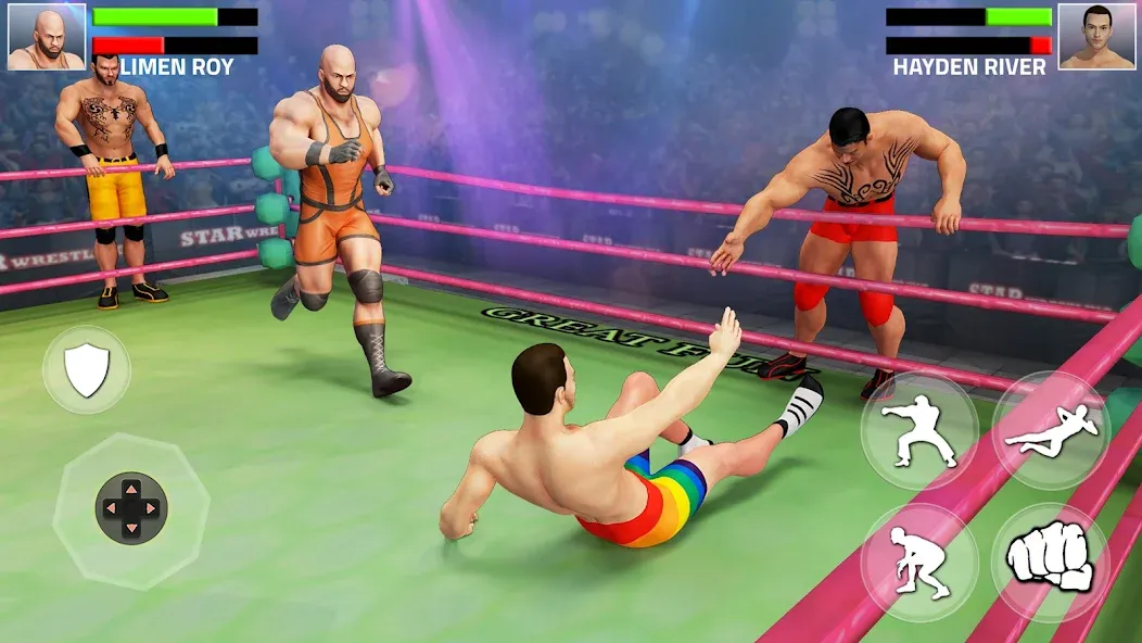 Tag Team Wrestling Game (Таг Тим Реслинг Гейм)  [МОД Unlocked] Screenshot 1