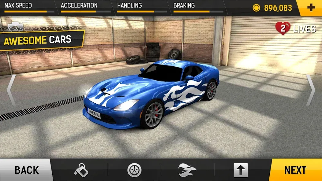 Racing Fever (Рейсинг Фивер)  [МОД Много монет] Screenshot 3