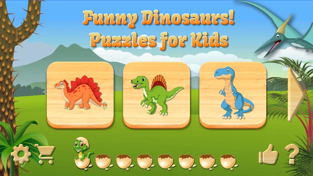 Dino Puzzle  [МОД Mega Pack] Screenshot 1