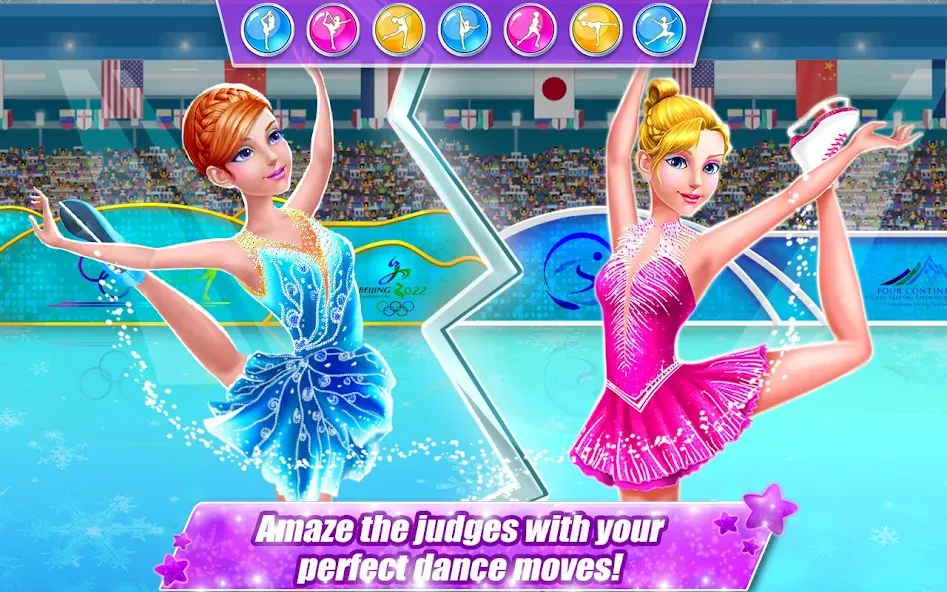 Ice Skating Superstar - Perfec  [МОД Все открыто] Screenshot 5