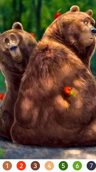Animal Paint by Number Game (Анимал Пэйнт бай Намбер Гэйм)  [МОД Menu] Screenshot 4
