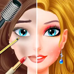 Взломанная Makeup games makeover dress up  [МОД Unlimited Money] - последняя версия apk на Андроид