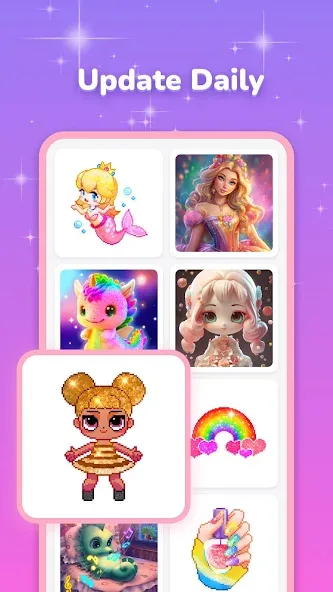 Pixel Coloring-Color by number  [МОД Много денег] Screenshot 2