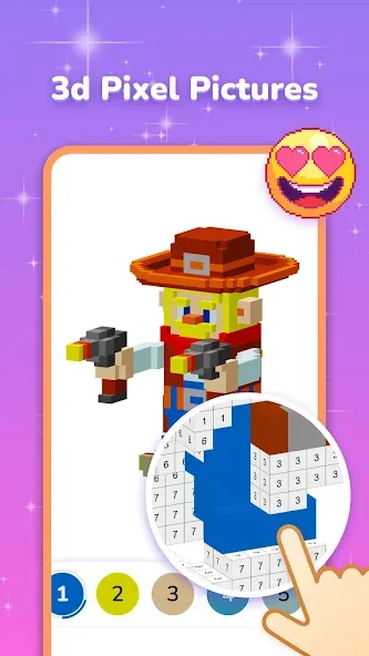 Pixel Coloring-Color by number  [МОД Много денег] Screenshot 4