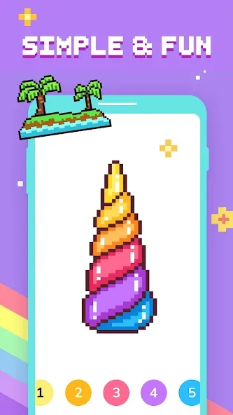 Paint by Number - Pixel Art  [МОД Unlocked] Screenshot 2