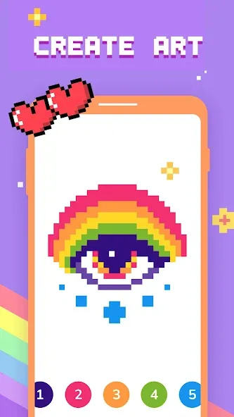 Paint by Number - Pixel Art  [МОД Unlocked] Screenshot 3