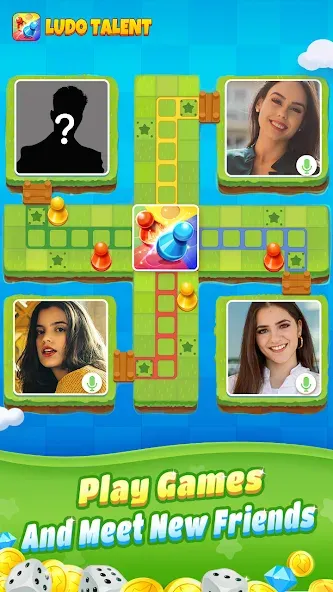 Ludo Talent - Game & Chatroom (Лудо Талент)  [МОД Бесконечные монеты] Screenshot 5