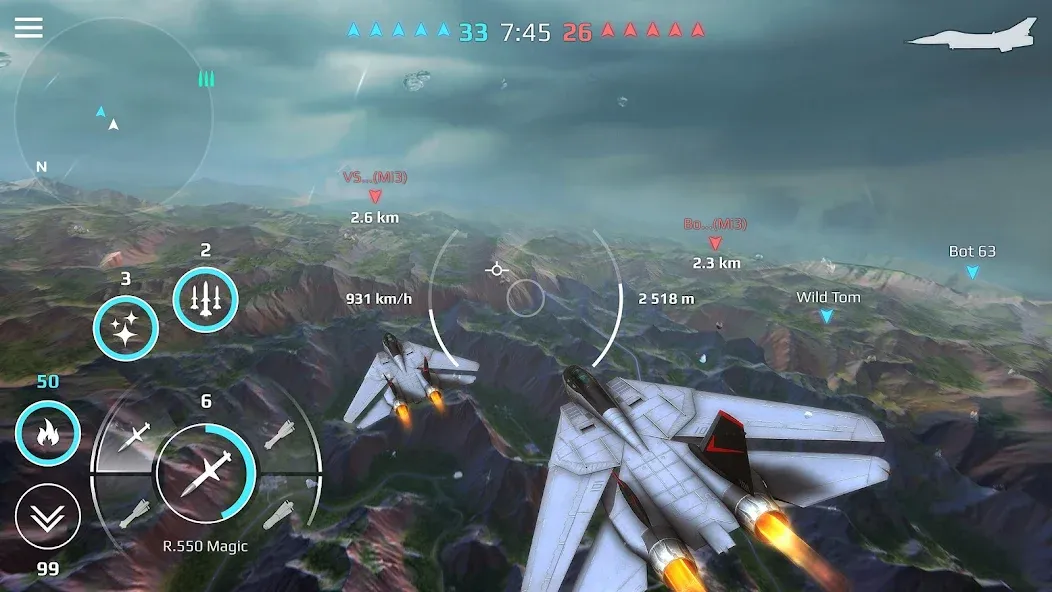 Sky Combat: War Planes Online (Скай Комбат)  [МОД Бесконечные монеты] Screenshot 4