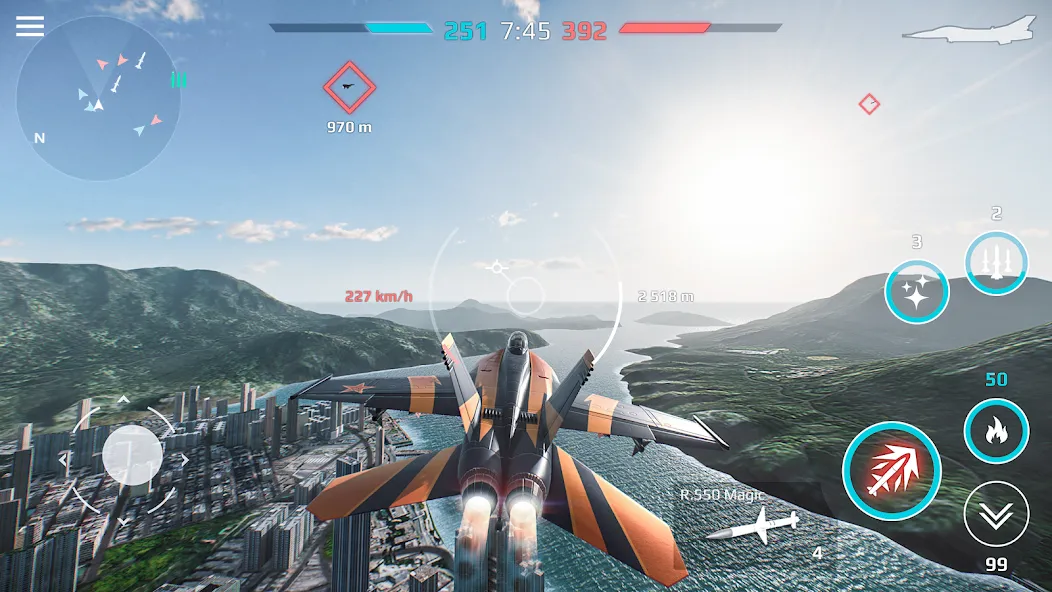 Sky Combat: War Planes Online (Скай Комбат)  [МОД Бесконечные монеты] Screenshot 5