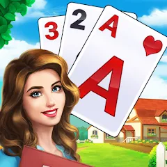 Скачать взлом Tripeaks Solitaire - Home Town  [МОД Unlimited Money] - полная версия apk на Андроид