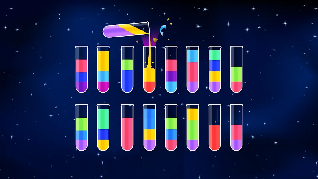 Water Sort Puzzle - Color Game (Уотер Сорт Пазл)  [МОД Unlocked] Screenshot 2