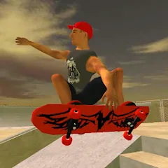 Скачать взломанную Skating Freestyle Extreme 3D (Скейтбординг Фристайл Экстрим 3D)  [МОД Mega Pack] - полная версия apk на Андроид