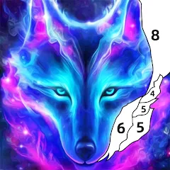Скачать взломанную Wolf Coloring Book Color Game (Вульф Колоринг Бук Колор Гейм)  [МОД Unlimited Money] - последняя версия apk на Андроид